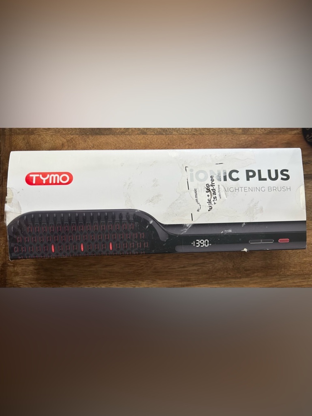 TYMO ionic plus - hair straightening brush. Black. New